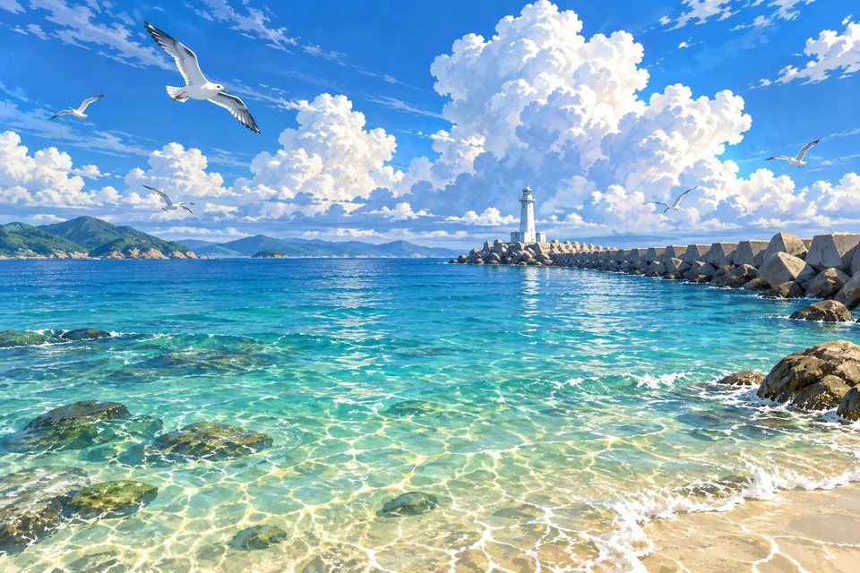 大海：透明的浅海