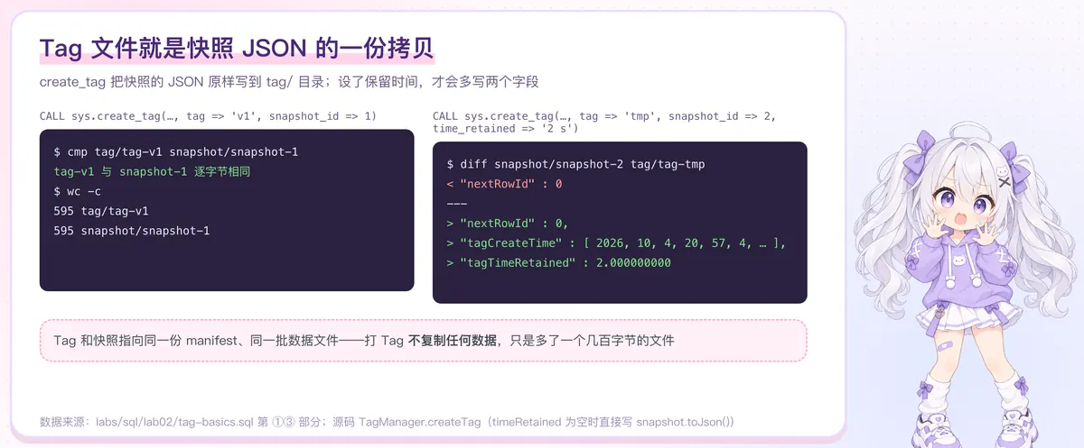 Tag 文件就是快照 JSON 的一份拷贝