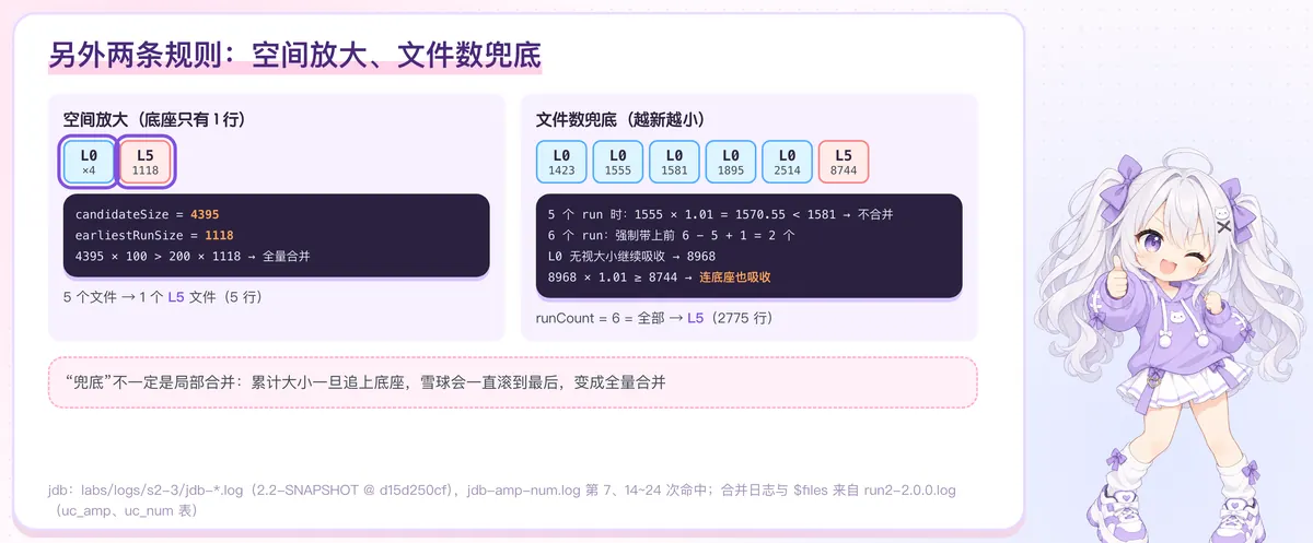 空间放大与文件数兜底