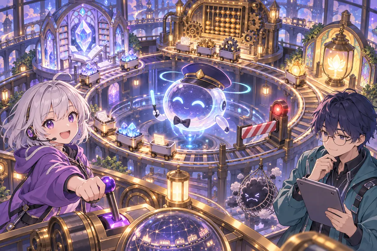Yui 和 Kai 引导模型循环调用工具完成任务。