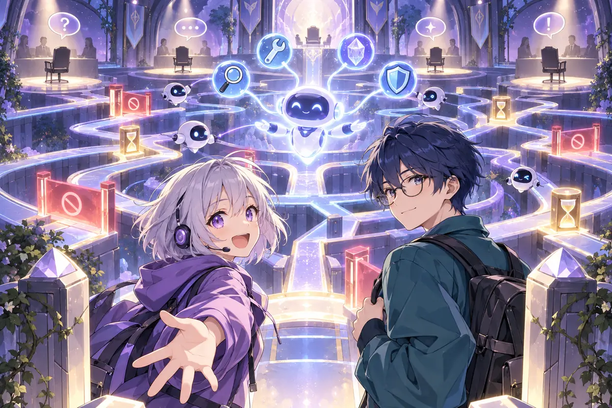 Yui 和 Kai 在面试迷宫中驾驭 Agent
