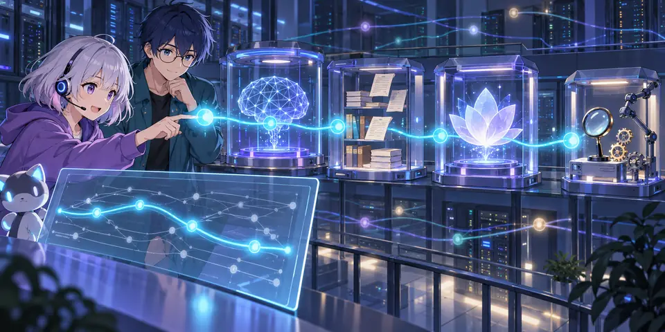 Yui和Kai沿请求轨迹检查模型与工具调用